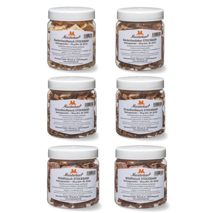 Feines vom WILD, KANINCHEN & STRAUß gefriergetrocknet